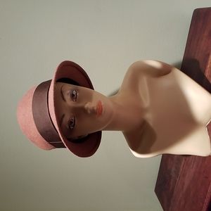 Brixton Brown Wool Hat Size M